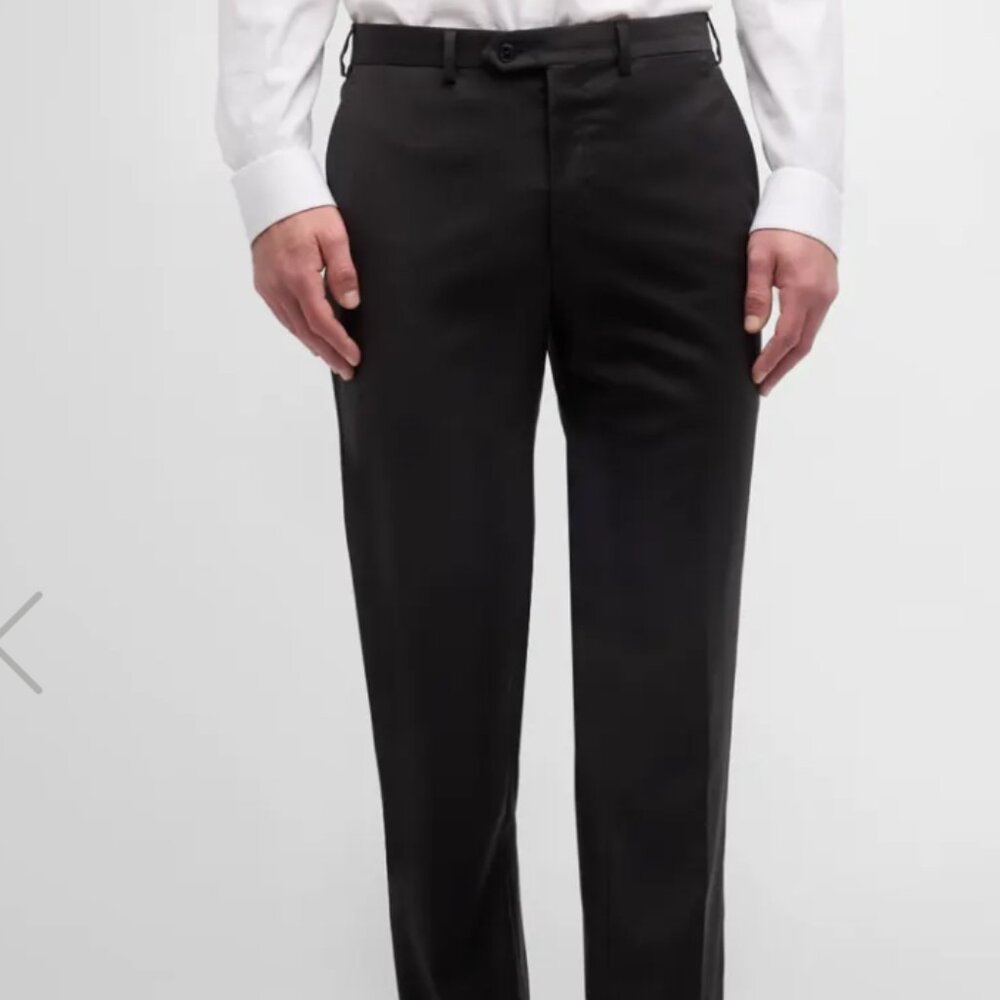 Brioni Men's Solid Wool Trousers